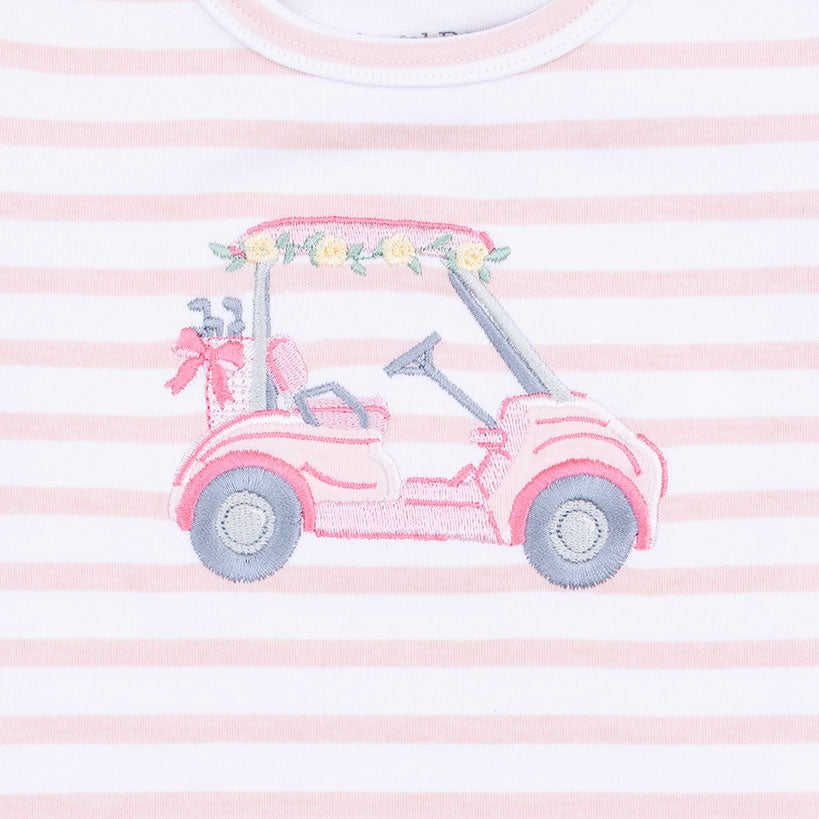 Golf - Long Sleeve Uni Shirt Pink Golf Cart