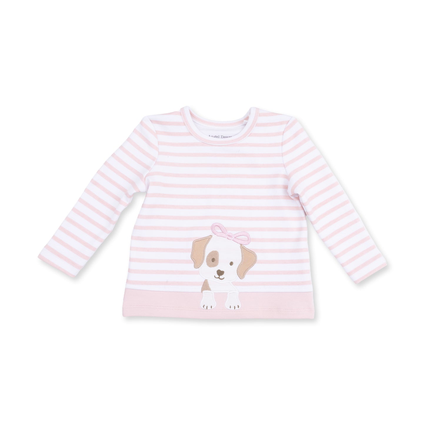 Stripe Puppy - Long Sleeve Uni Shirt
