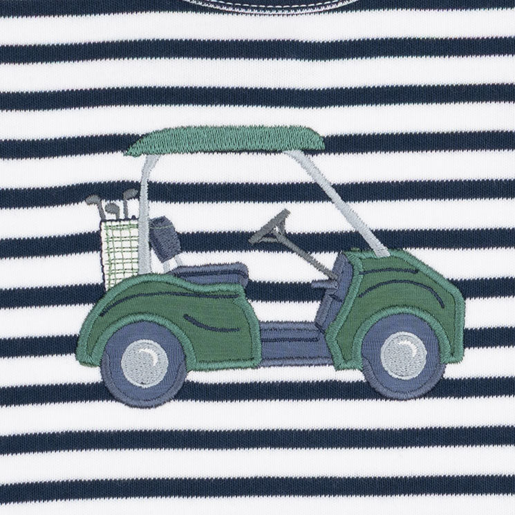 Golf - Long Sleeve Uni Shirt Green Golf Cart