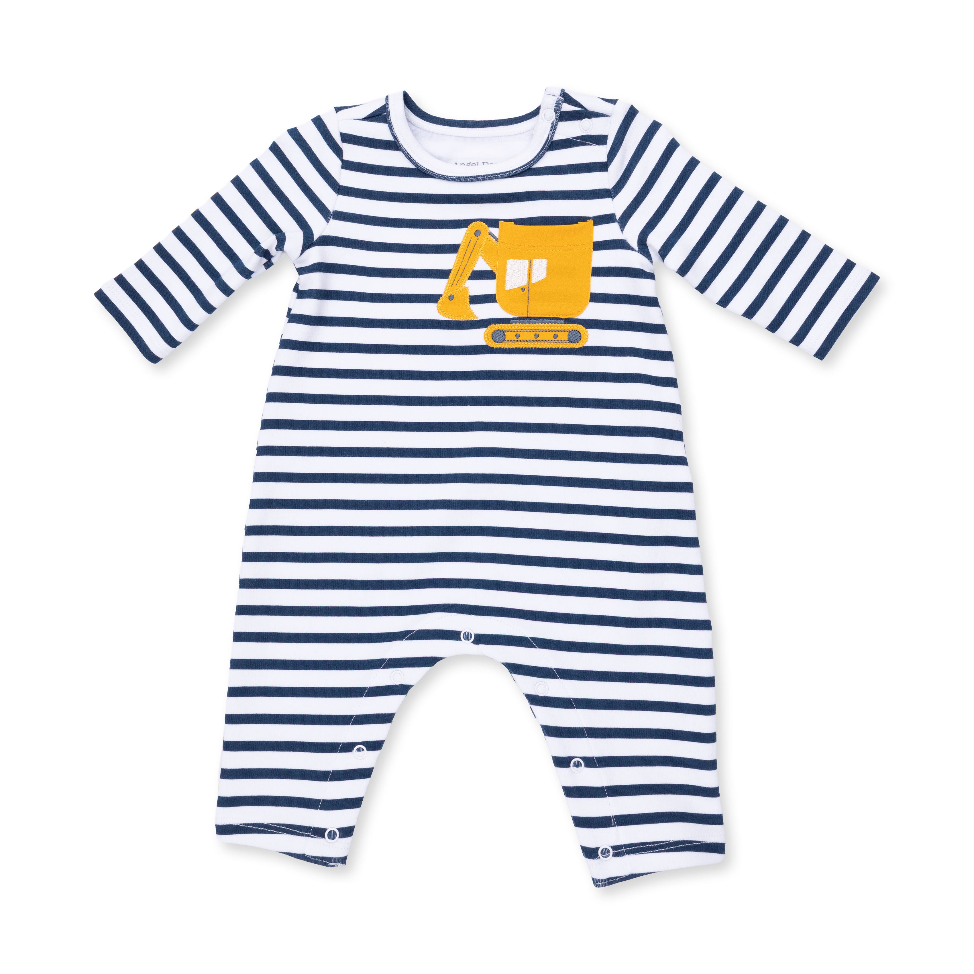Digger Collection - Long Sleeve Snap Shoulder Romper