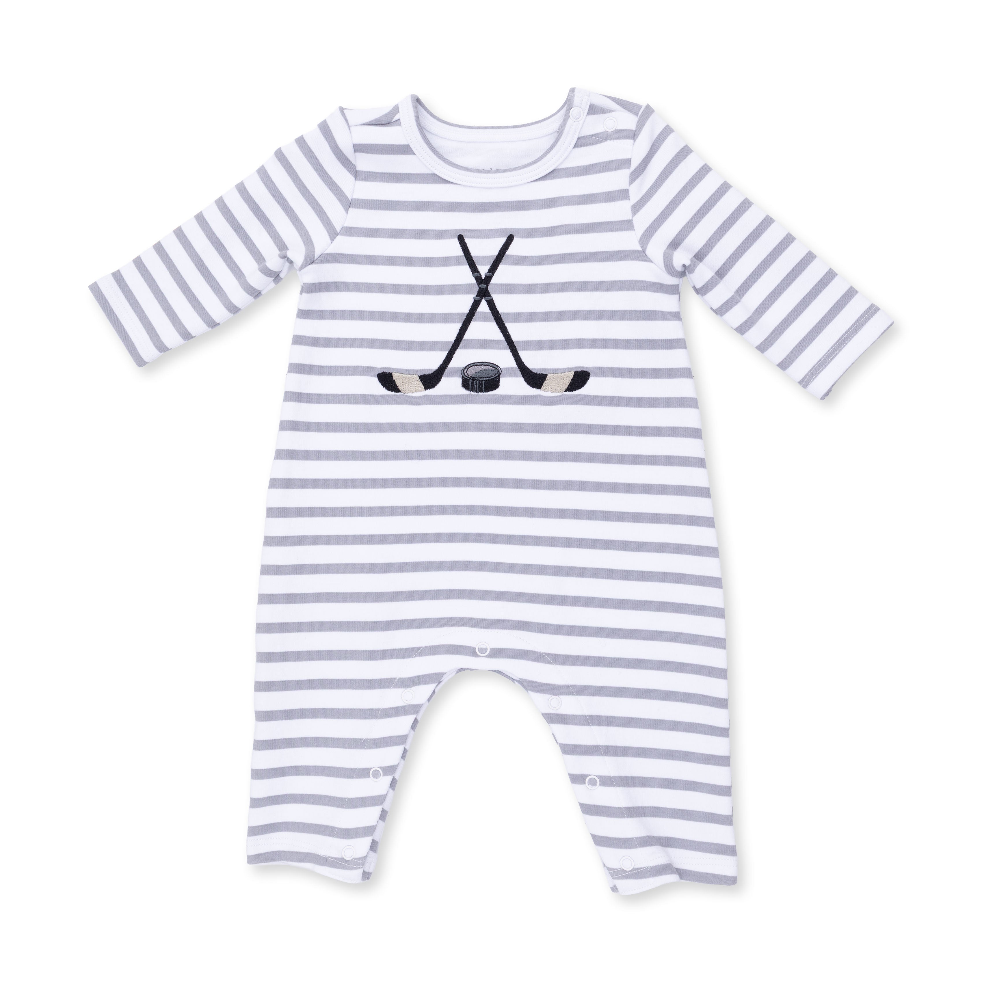 Hockey - Long Sleeve Snap Shoulder Romper