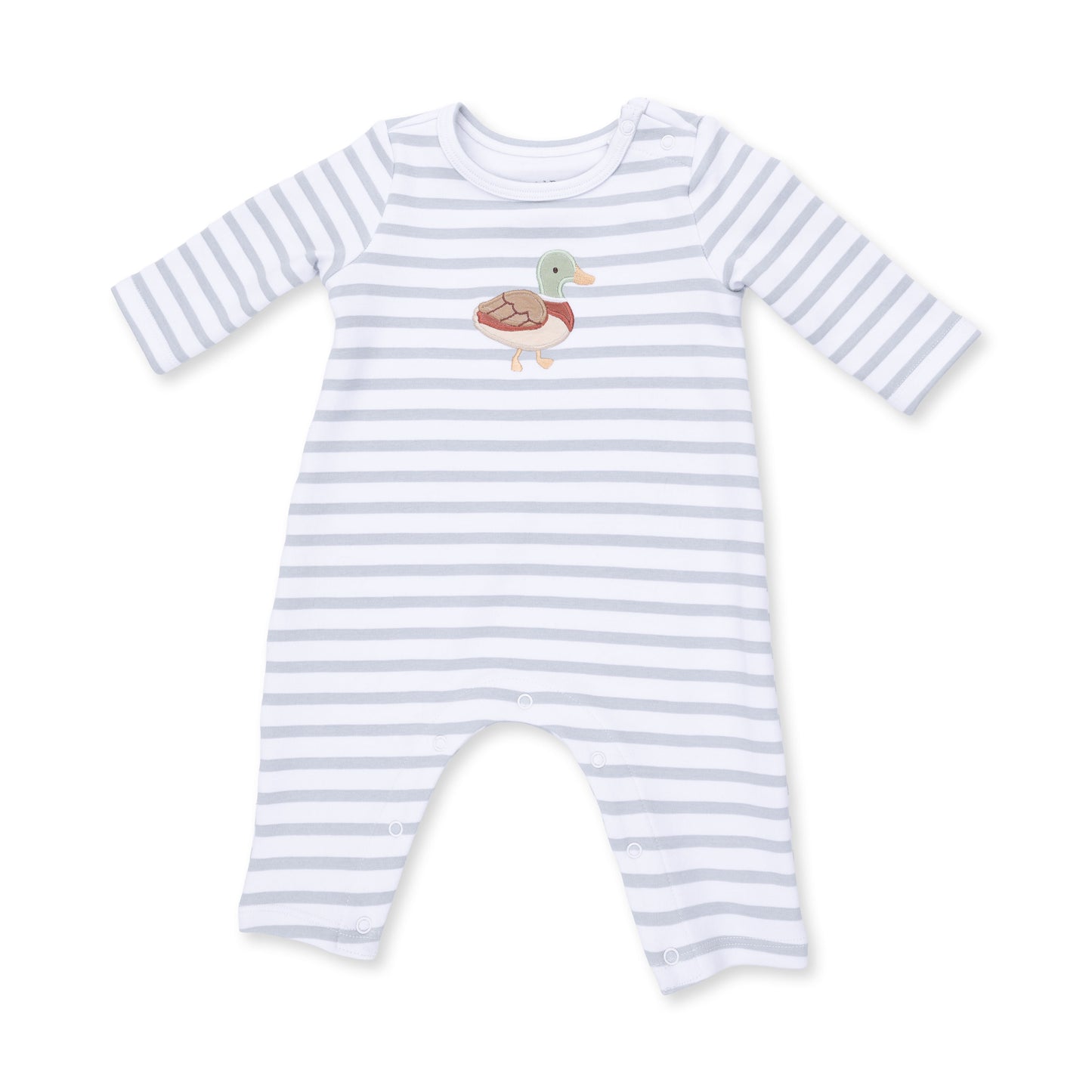 Mama Mallard - Long Sleeve Snap Shoulder Romper