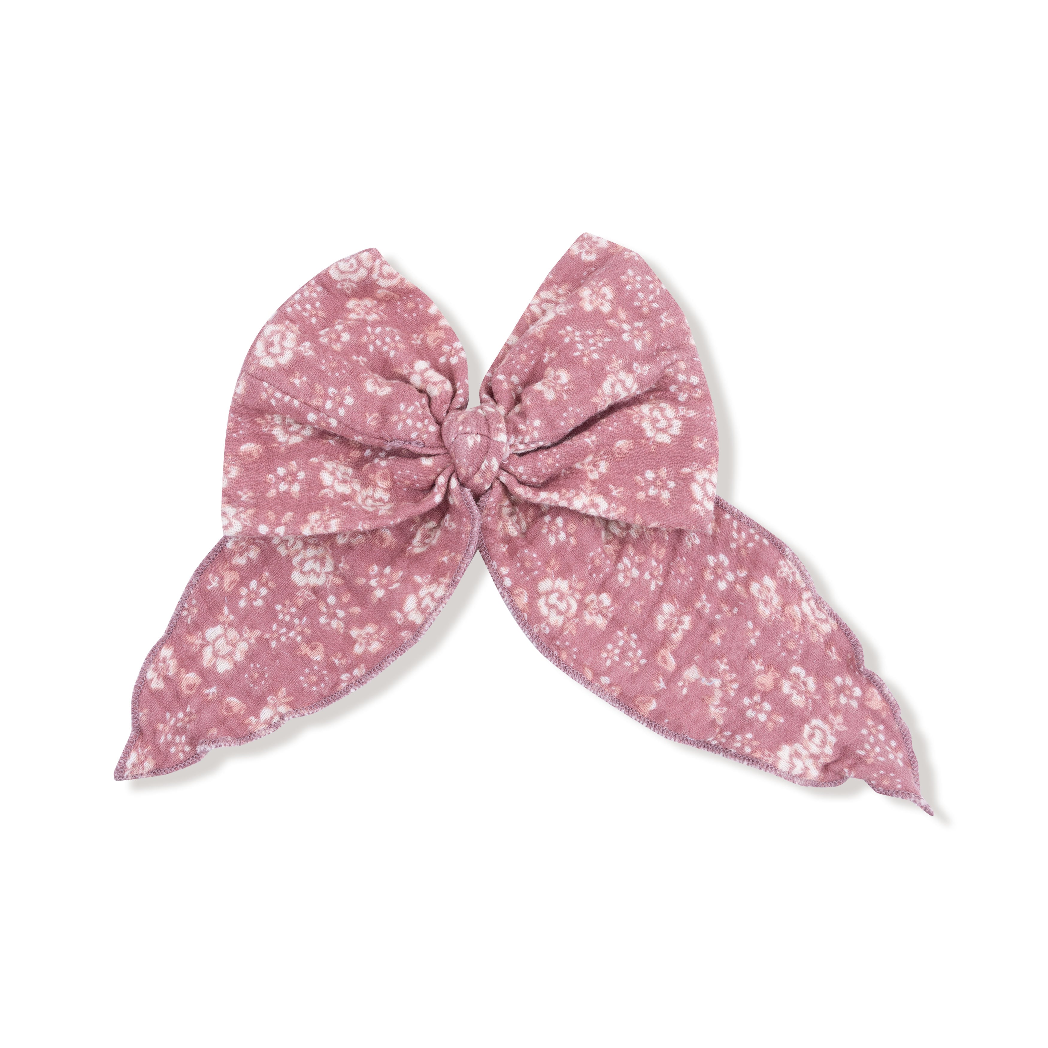 Bow with Tails Clip In in our  Bandana Floral print from Angel Dear