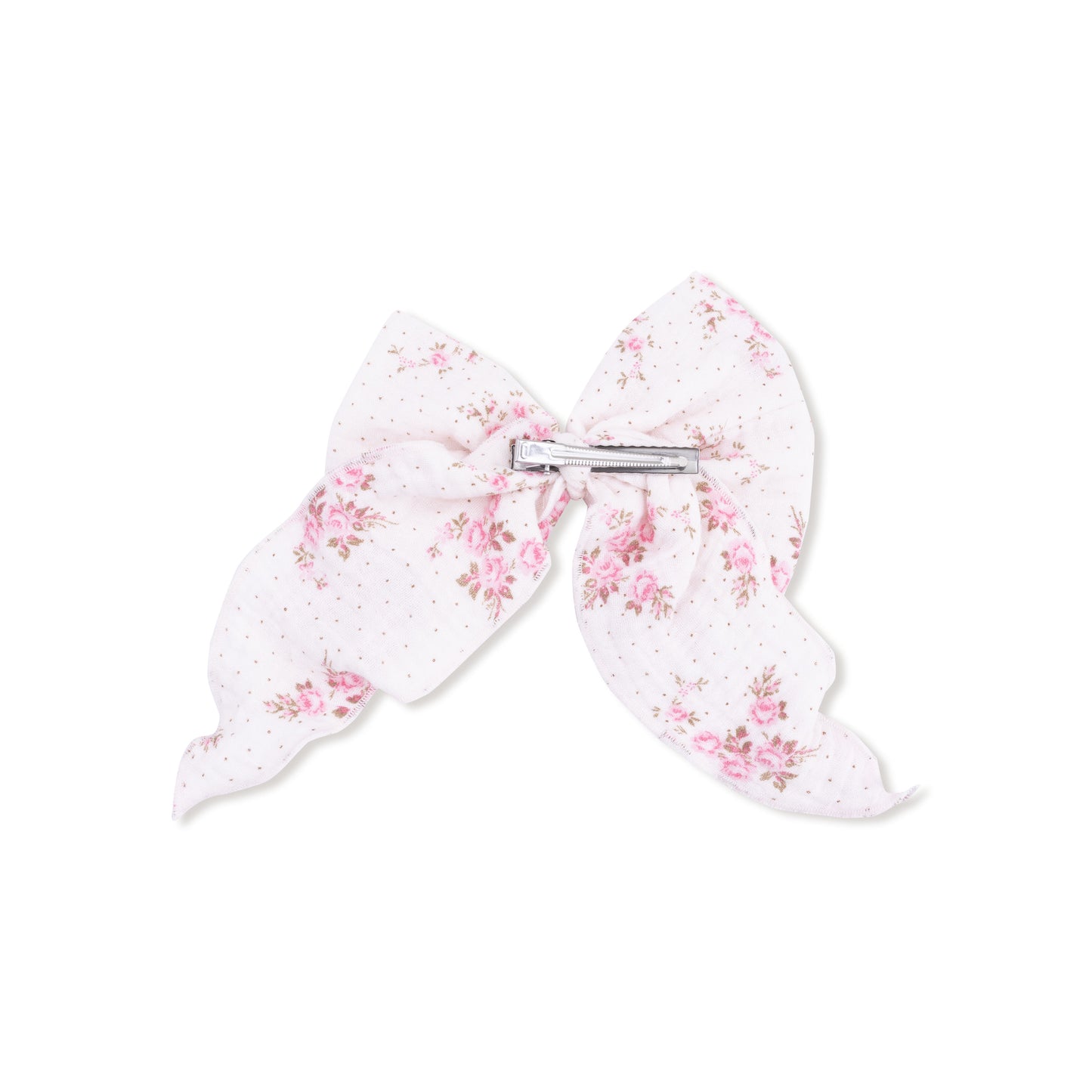 Bow with Tails Clip In in our  Belle Rosette Dot print from Angel Dear