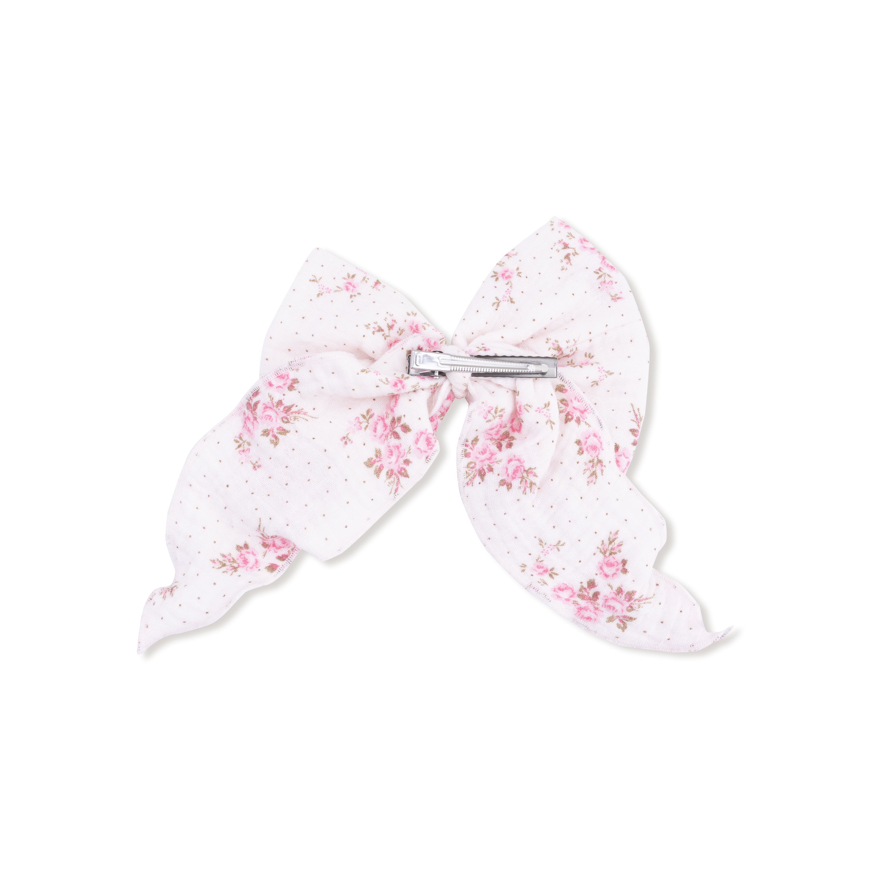 Bow with Tails Clip In in our  Belle Rosette Dot print from Angel Dear