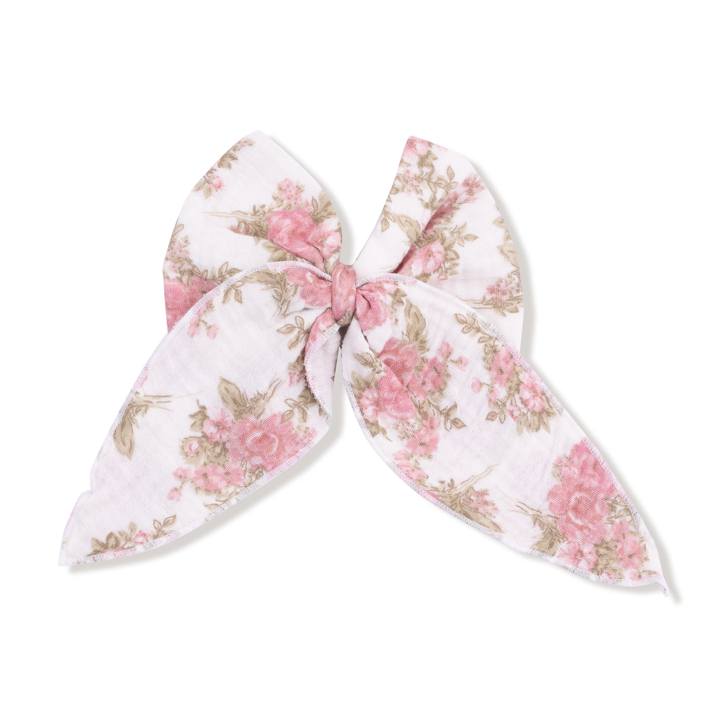Bow with Tails Clip In in our  Heirloom Bouquets print from Angel Dear