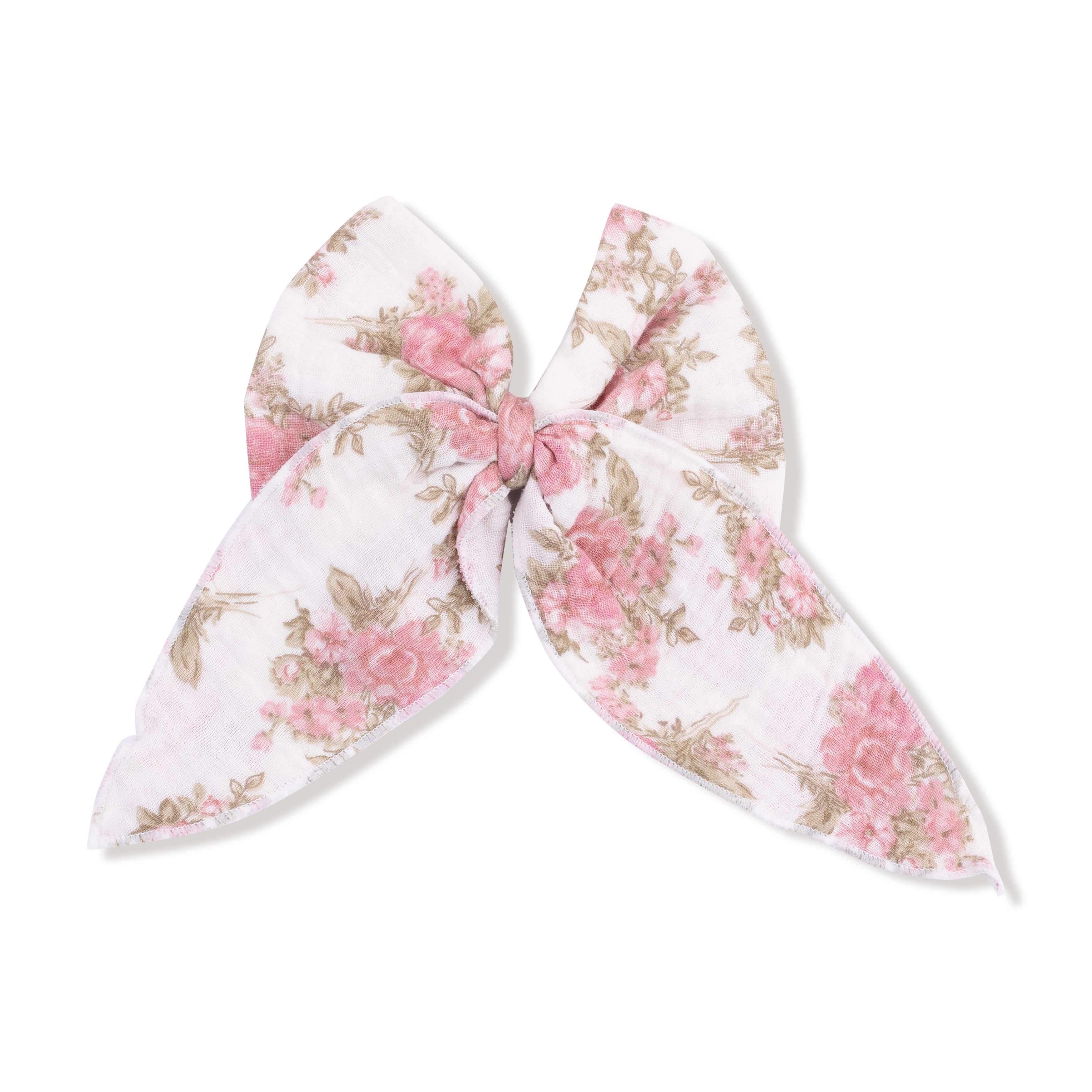 Bow with Tails Clip In in our  Heirloom Bouquets print from Angel Dear