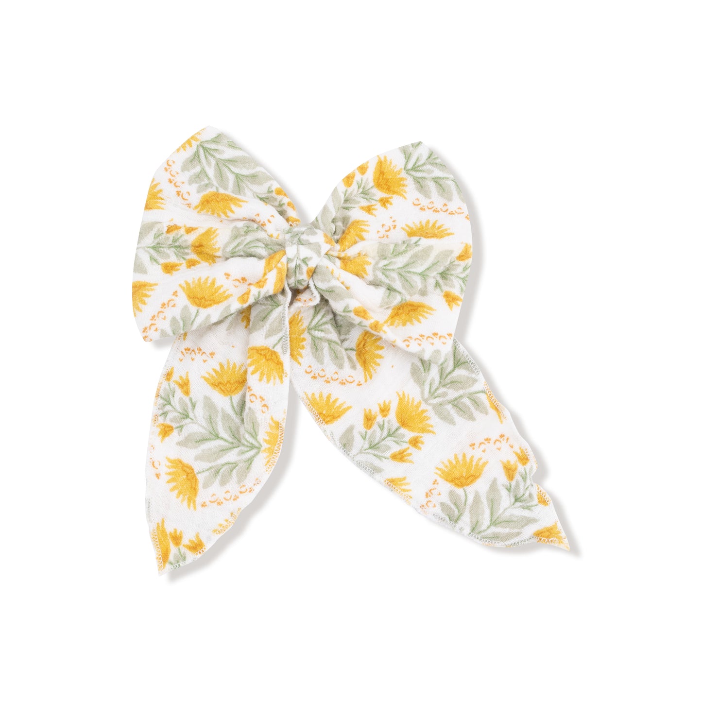 Bow with Tails Clip In in our  Winter Dandelions print from Angel Dear