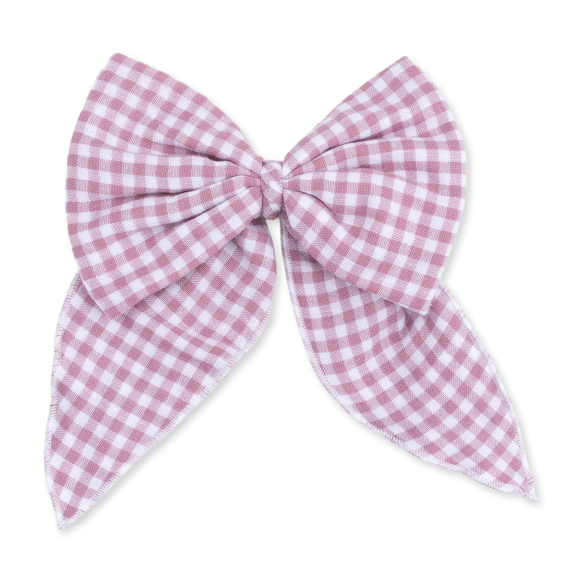 Berry Gingham - Large Bow