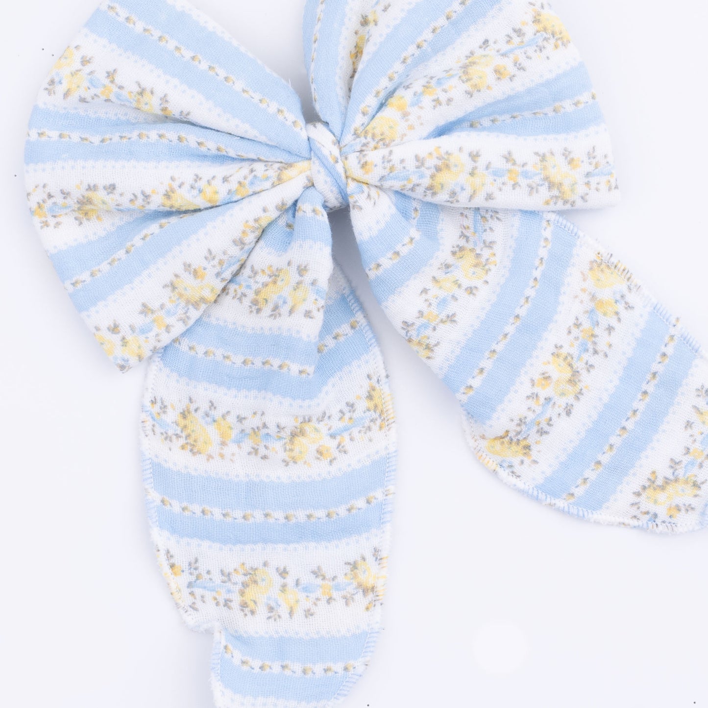 Odalys Floral Stripe - Large Bow