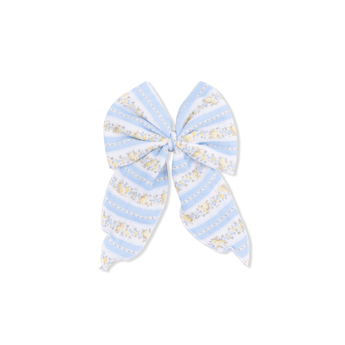 Odalys Floral Stripe - Large Bow-Angel Dear