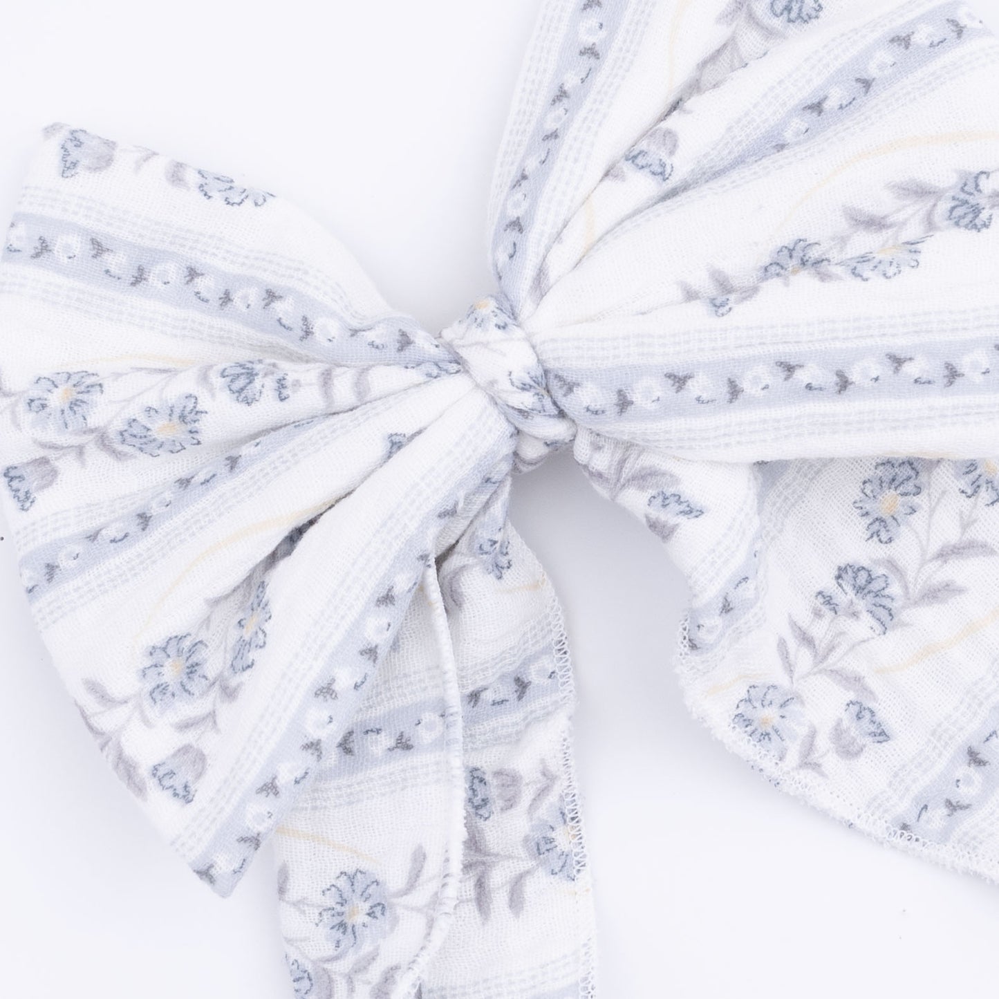 Kimberly Floral Stripe - Large Bow