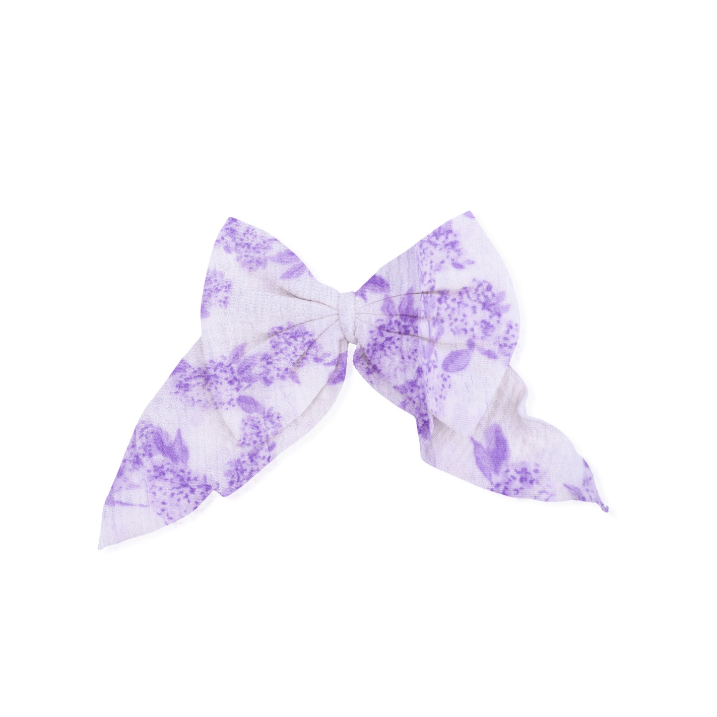 Lilac Floral - Large Bow