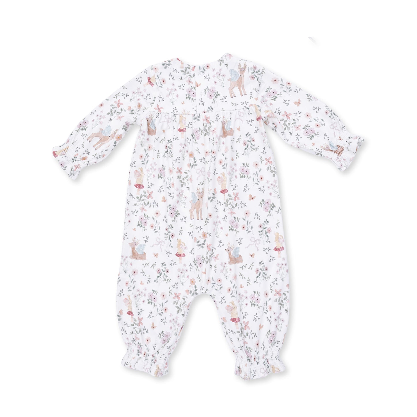 Enchanted Woodland - Smocked Long Sleeve Romper