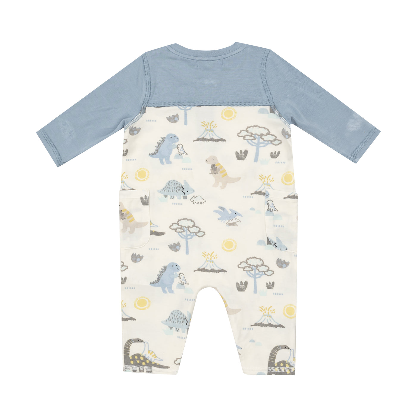 Romper W/ Contrast Sleeve - Baby Love Dinos-Angel Dear