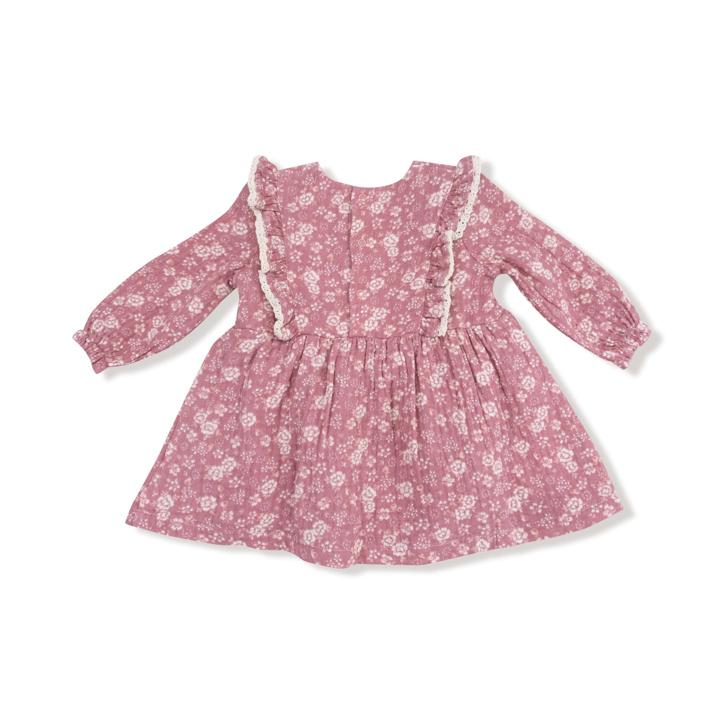 Ruffle Long Sleeve Bubble with Skirt in our  Bandana Floral print from Angel Dear