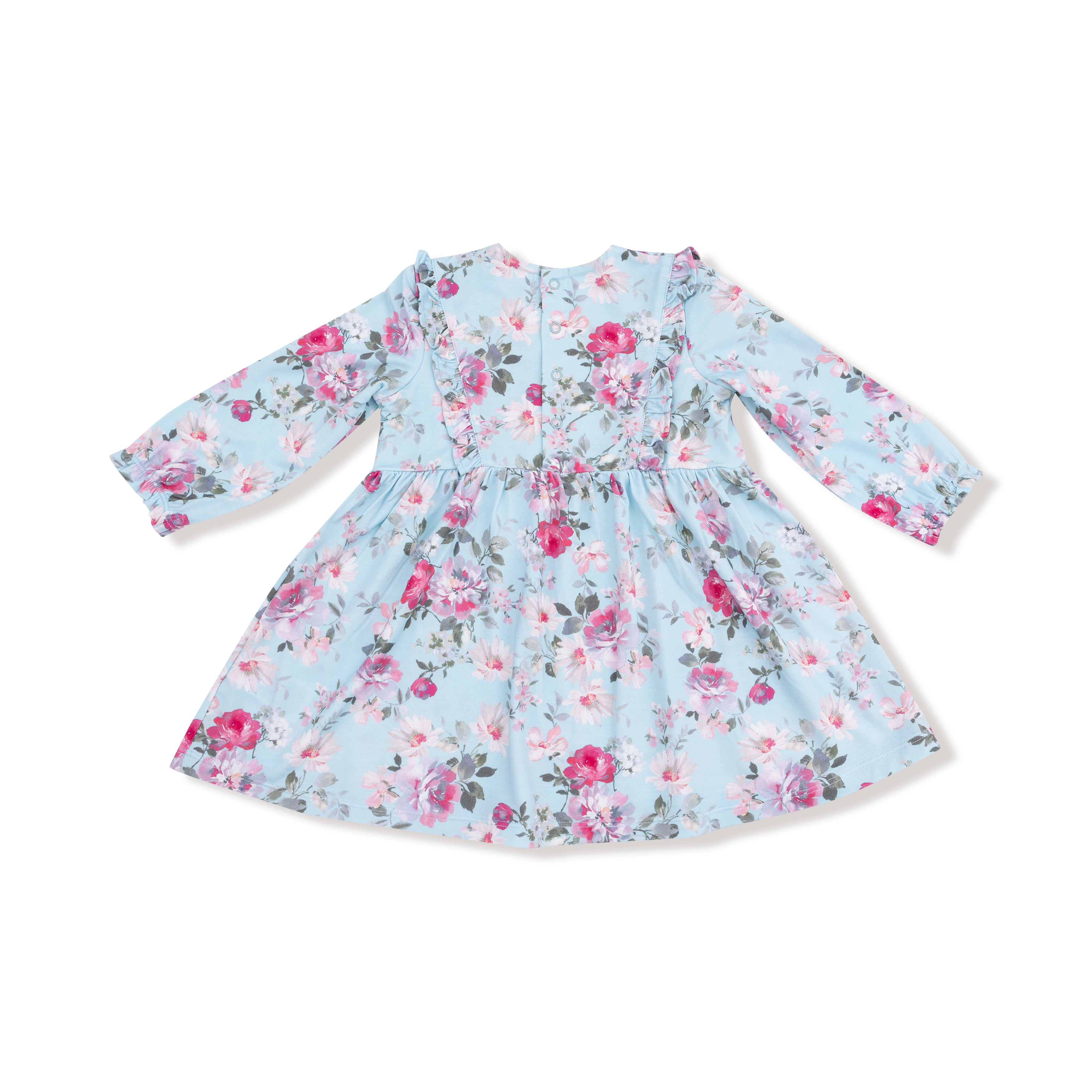 Ruffle Long Sleeve Dress + Legging in our  Charlotte Floral print from Angel Dear