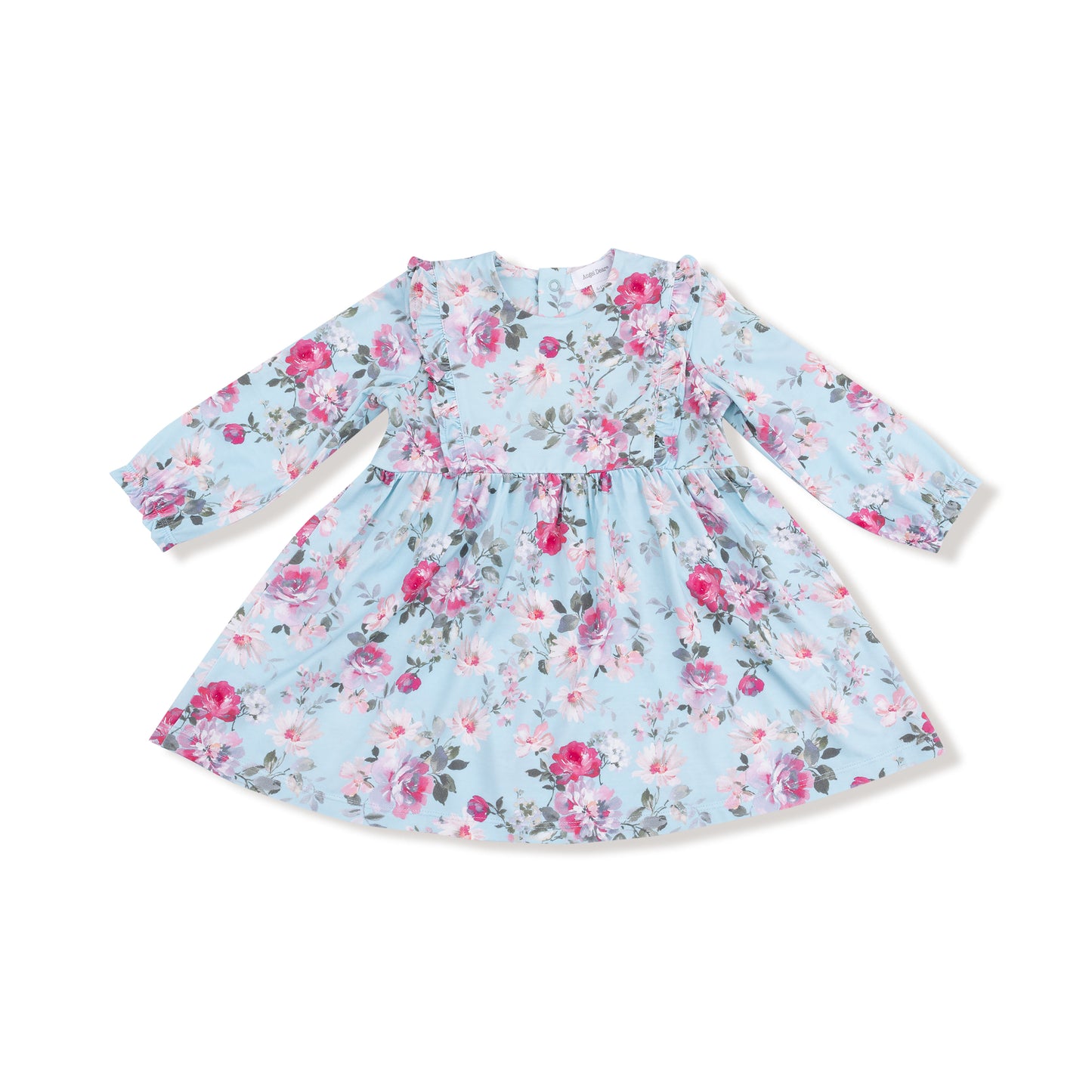 Ruffle Long Sleeve Dress + Legging in our  Charlotte Floral print from Angel Dear