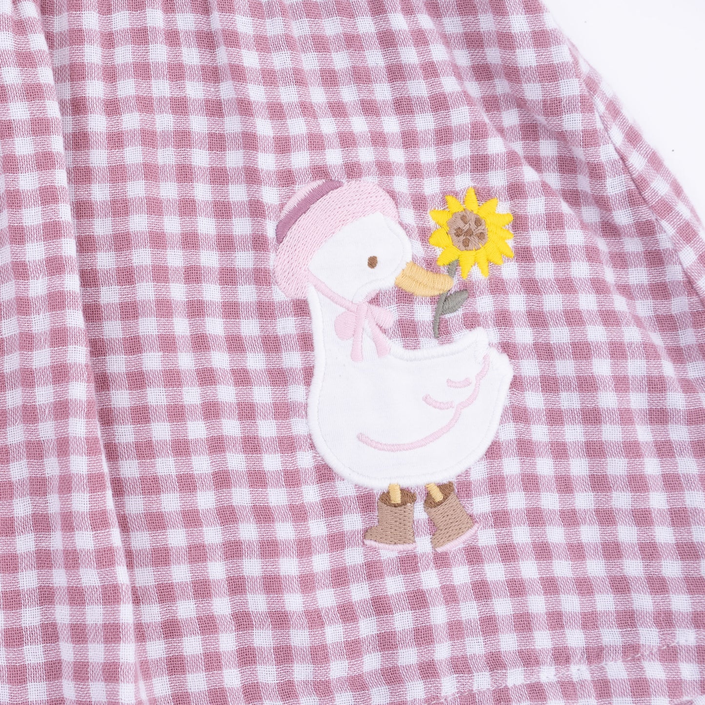 Berry Gingham - Long Sleeve Ruffle Dress and Legging