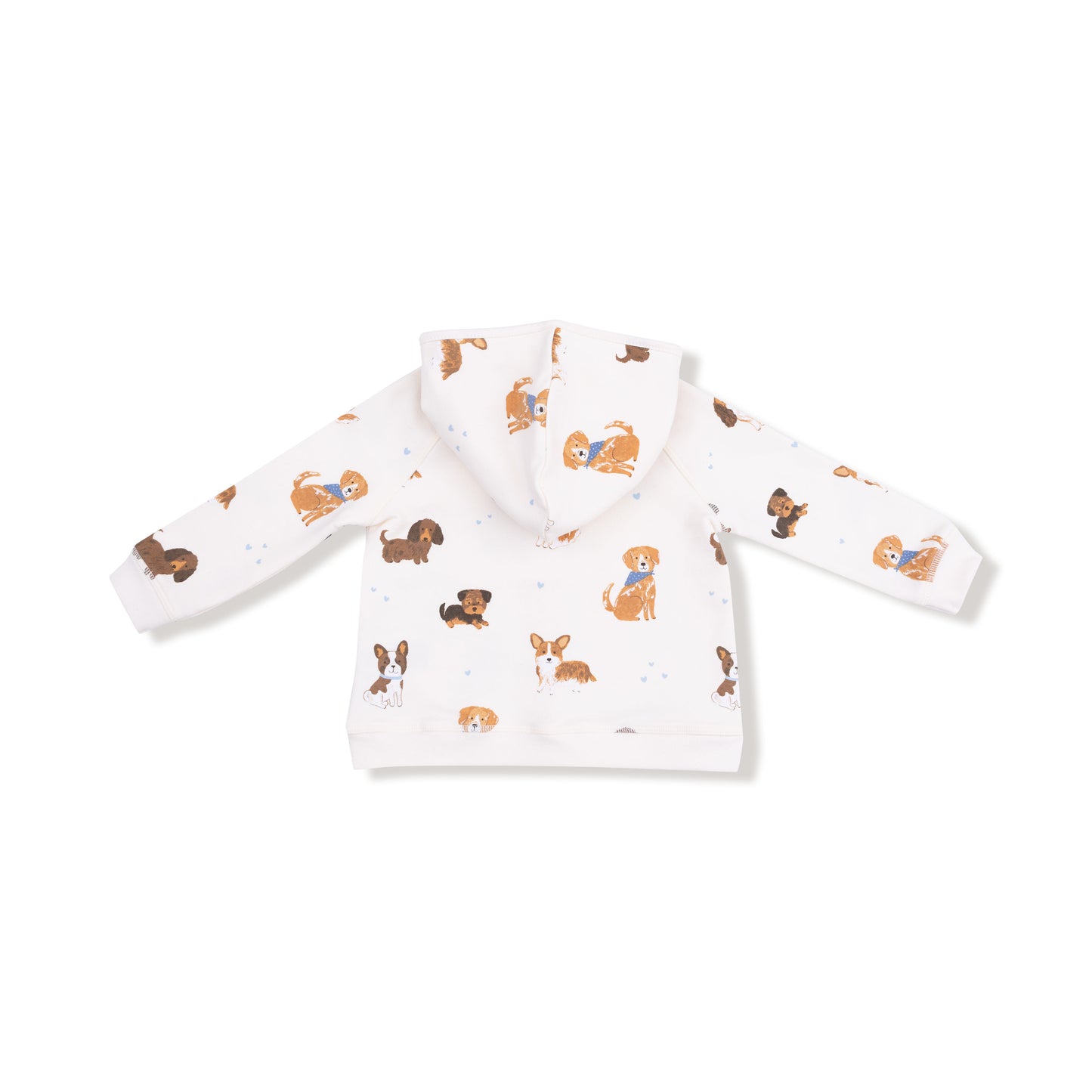 Zip Hoodie in our  Best Friend Dogs - Uni print from Angel Dear