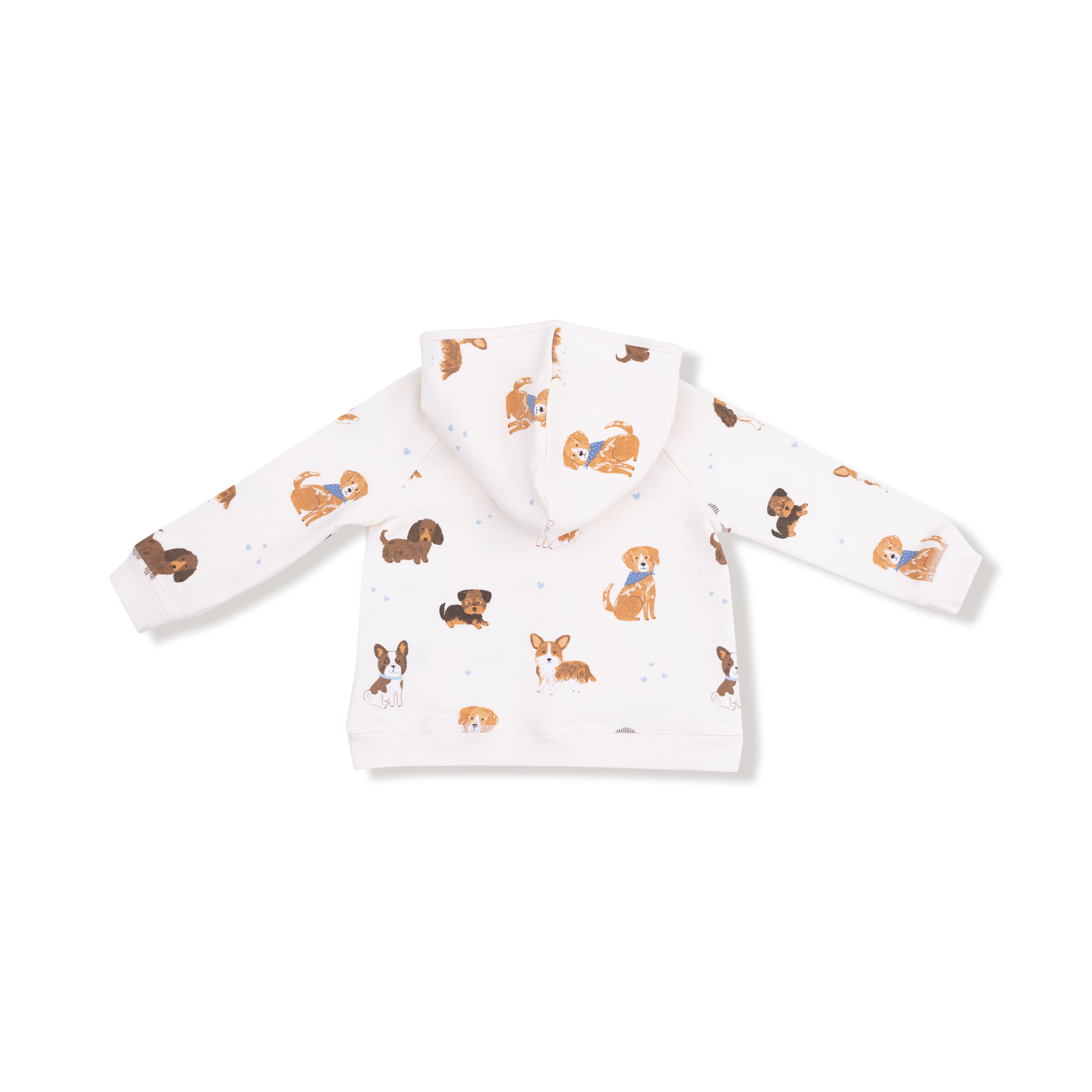 Zip Hoodie in our  Best Friend Dogs - Uni print from Angel Dear