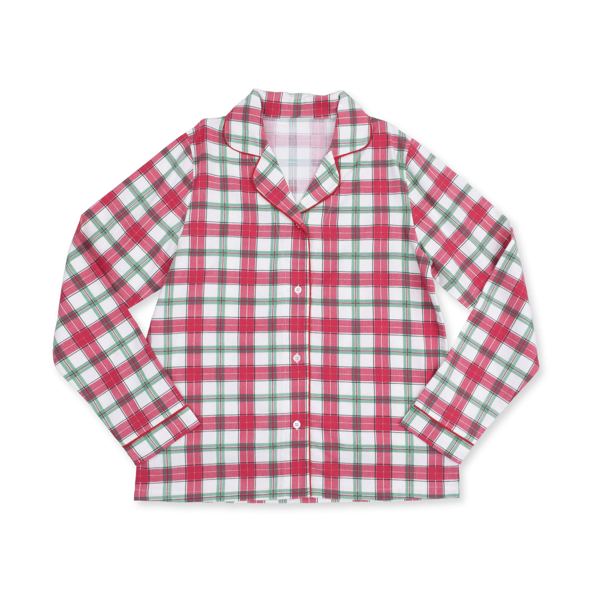 Holiday Plaid - Adult Long Sleeve Coat Style and Pant with Pockets