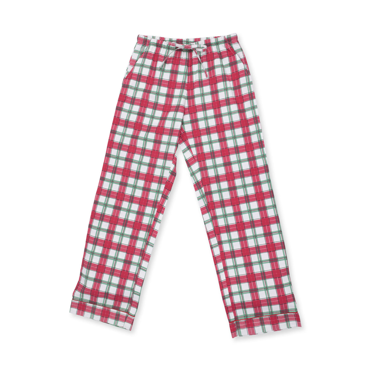 Holiday Plaid - Adult Long Sleeve Coat Style and Pant with Pockets