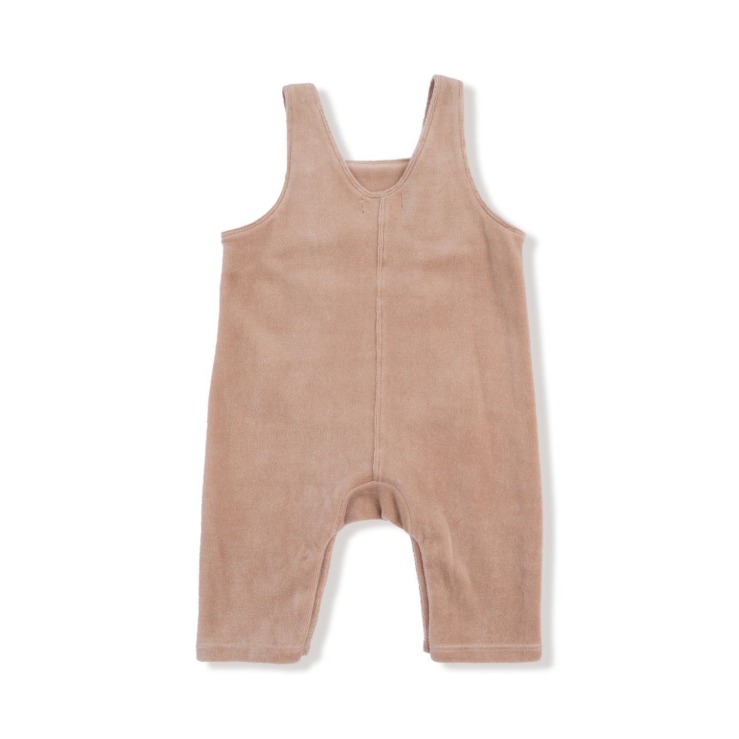 Overalls with Bear Kanga Pocket in our  Velour Teddy Bear print from Angel Dear
