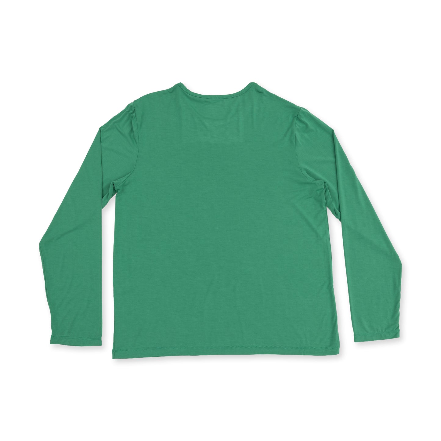 Solid Pine Green - Adult Long Sleeve Loungewear Top