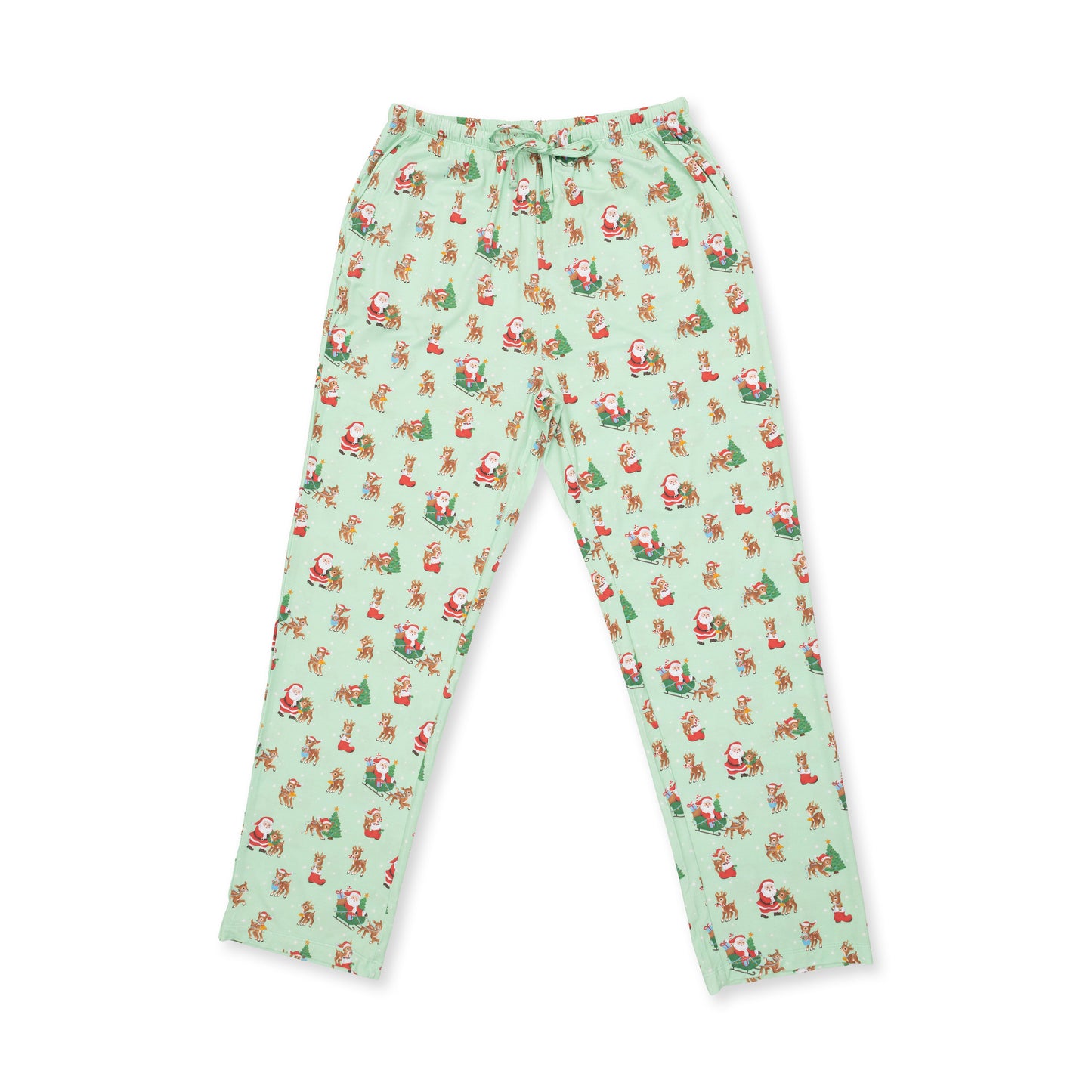 Vintage Reindeer & Santa Uni - Adult Loungewear Pant
