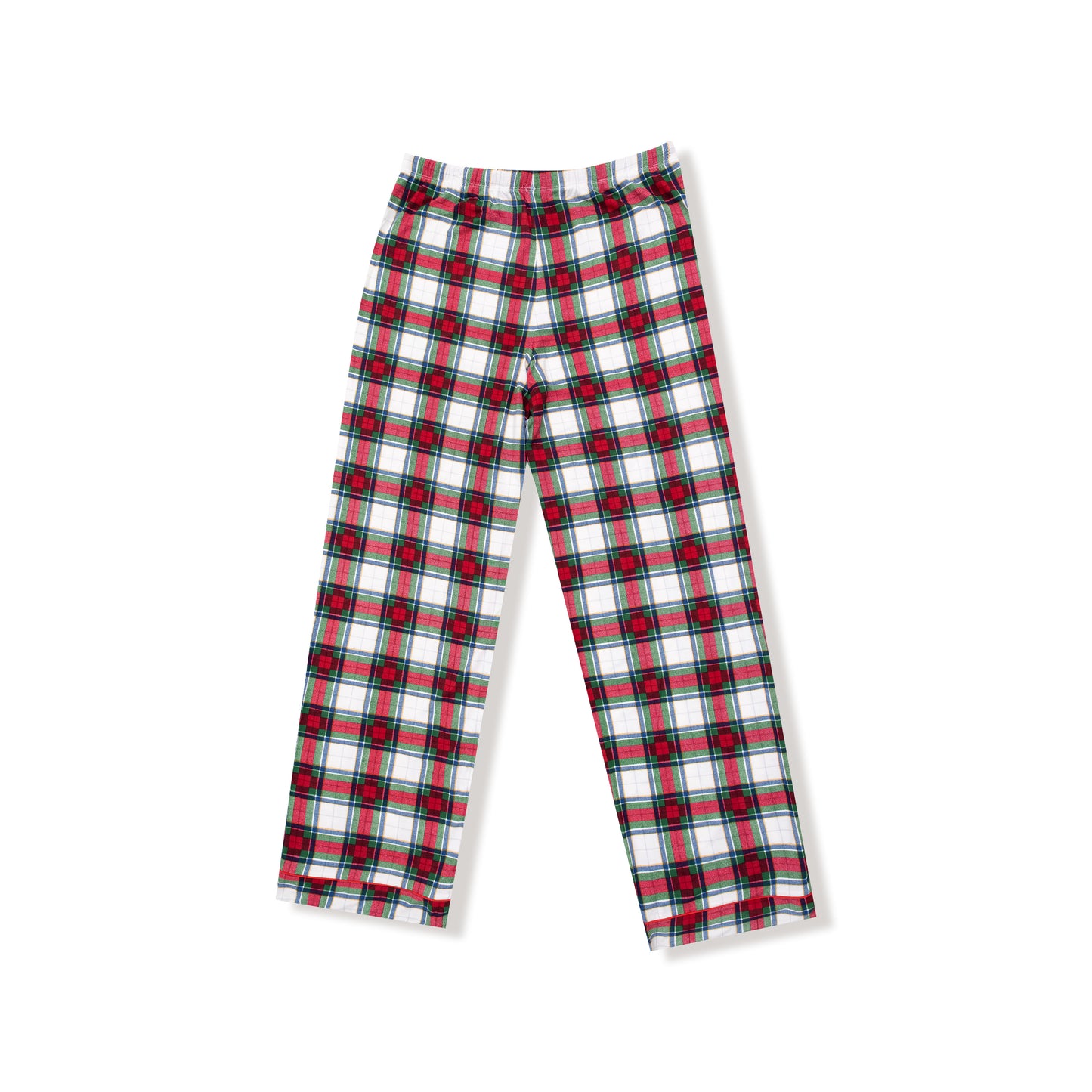Adult Pant with Pockets and Piping in our  Holiday Plaid print from Angel Dear