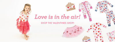 Girl in Valentine Tutu Dress. Love is in the air! Shop the Valentines Shops