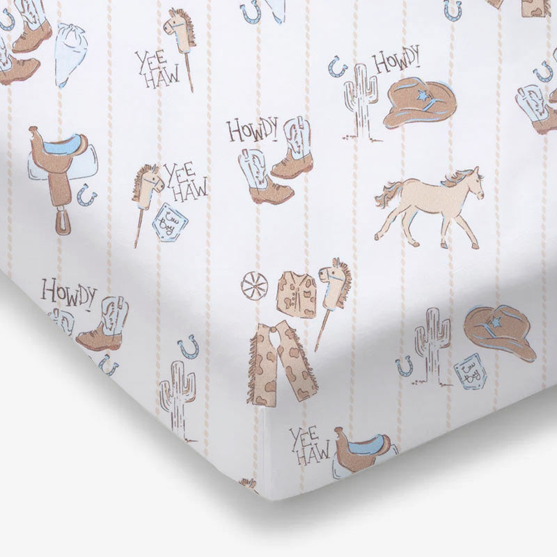 Cowboy Nursery - Crib Sheet