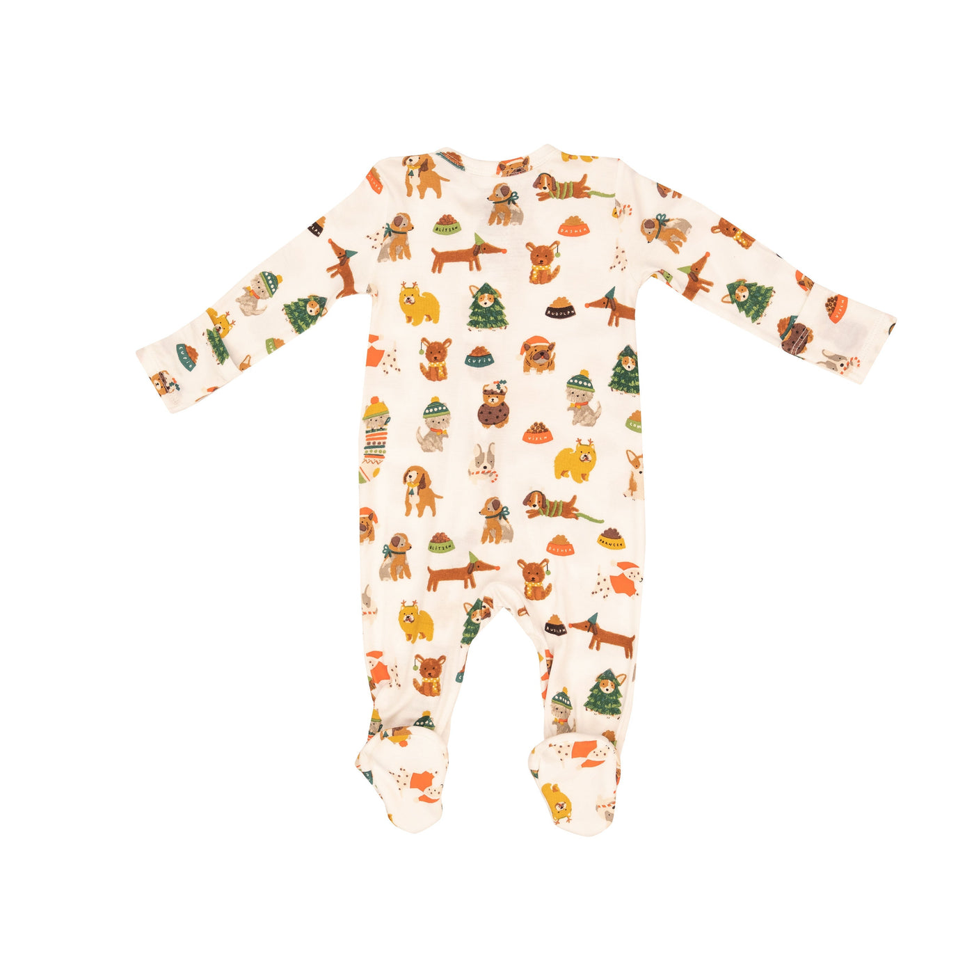 Bamboo 2 Way Zipper Footie - Santa Paws by Angel Dear