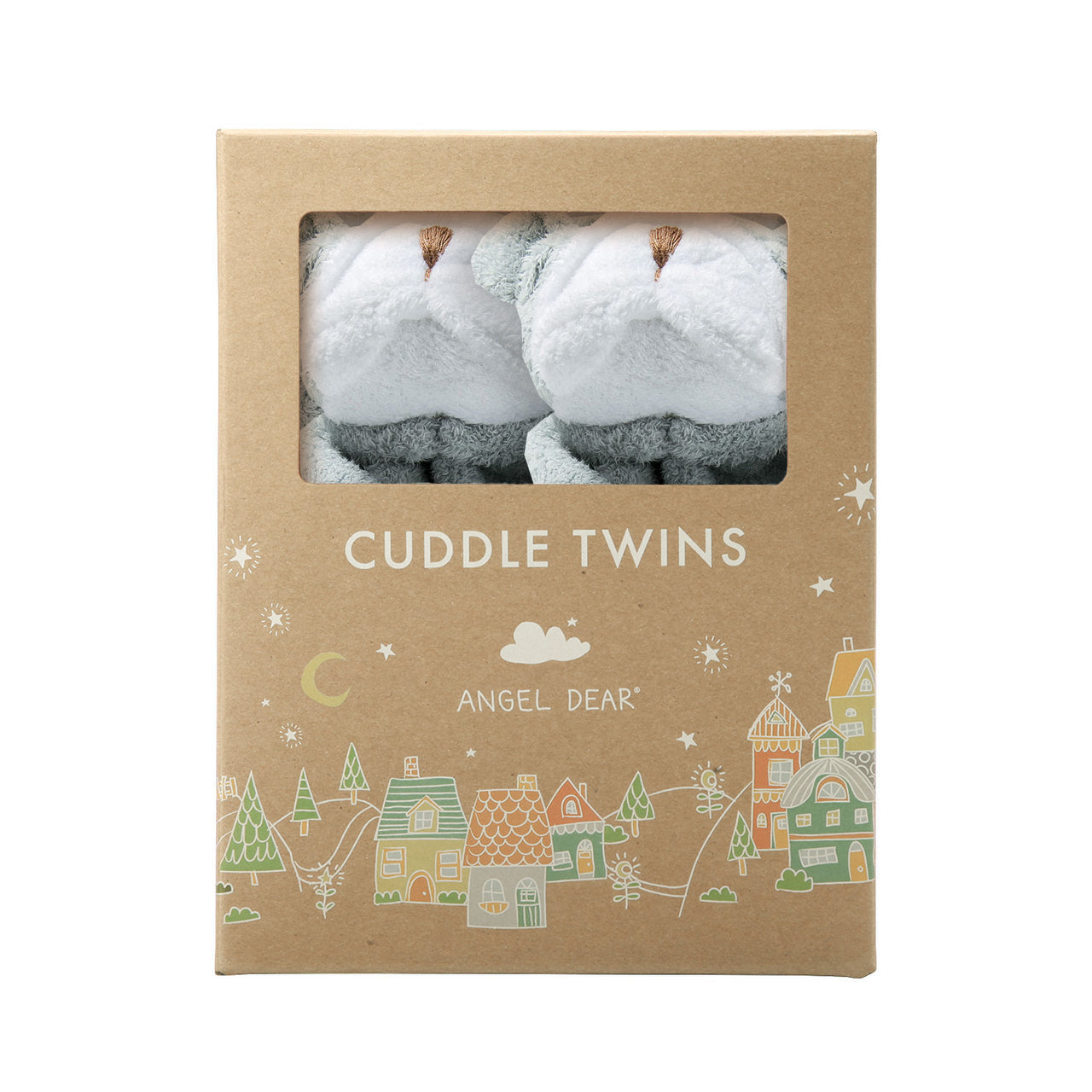 Cuddle Twins - Bulldog Grey by Angel Dear