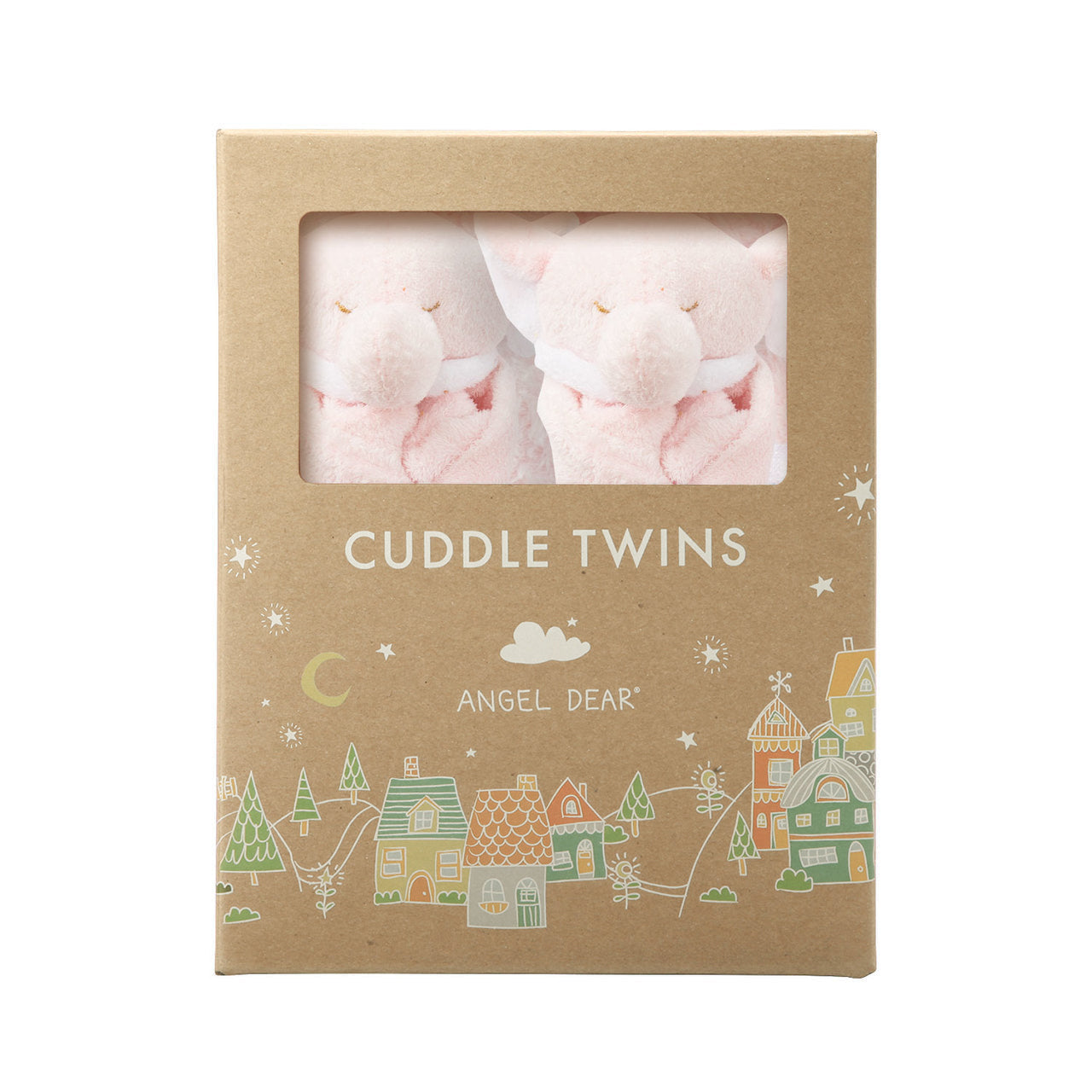 Cuddle Twins - Elephant Pink-Angel Dear