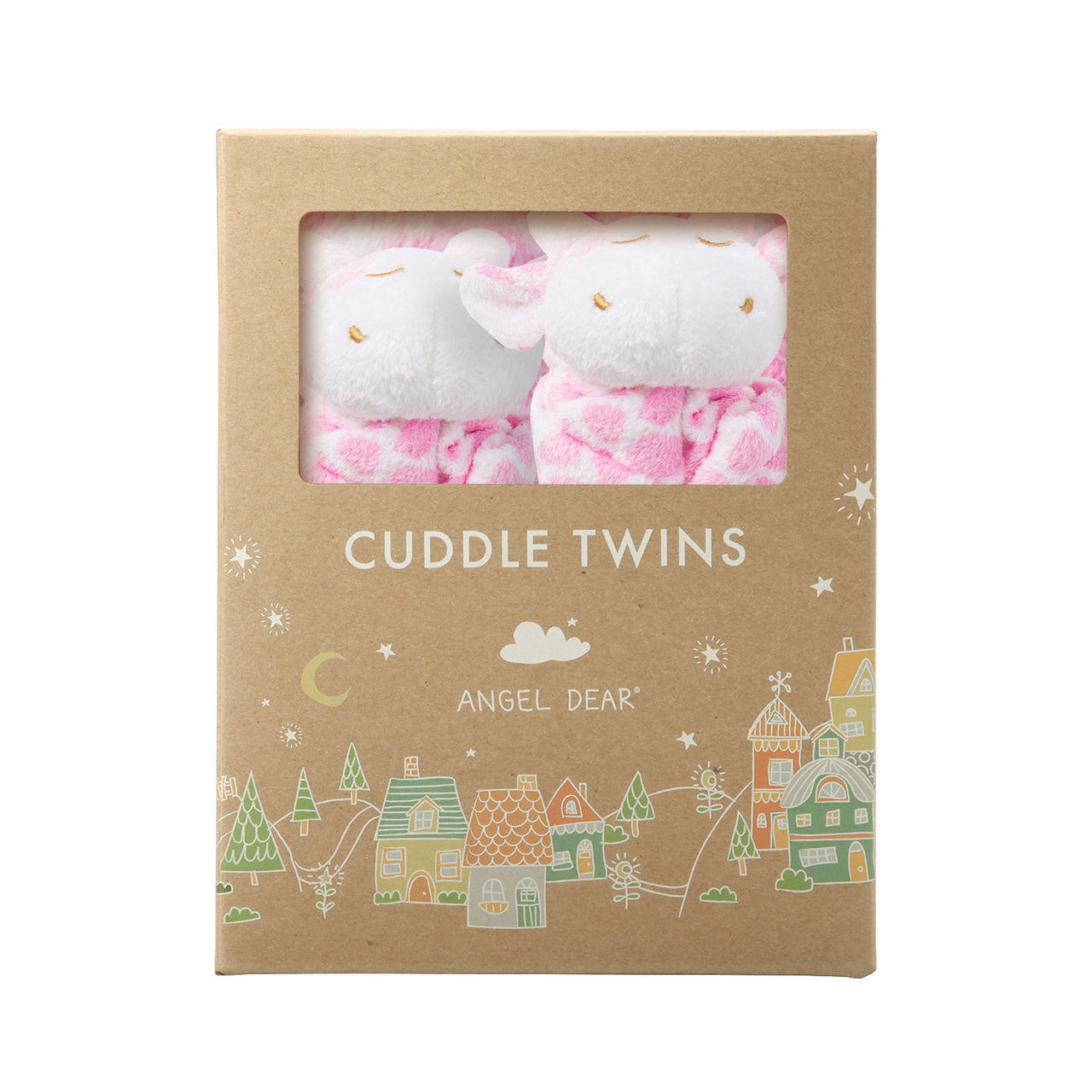 Cuddle Twins - Giraffe Pink-Angel Dear