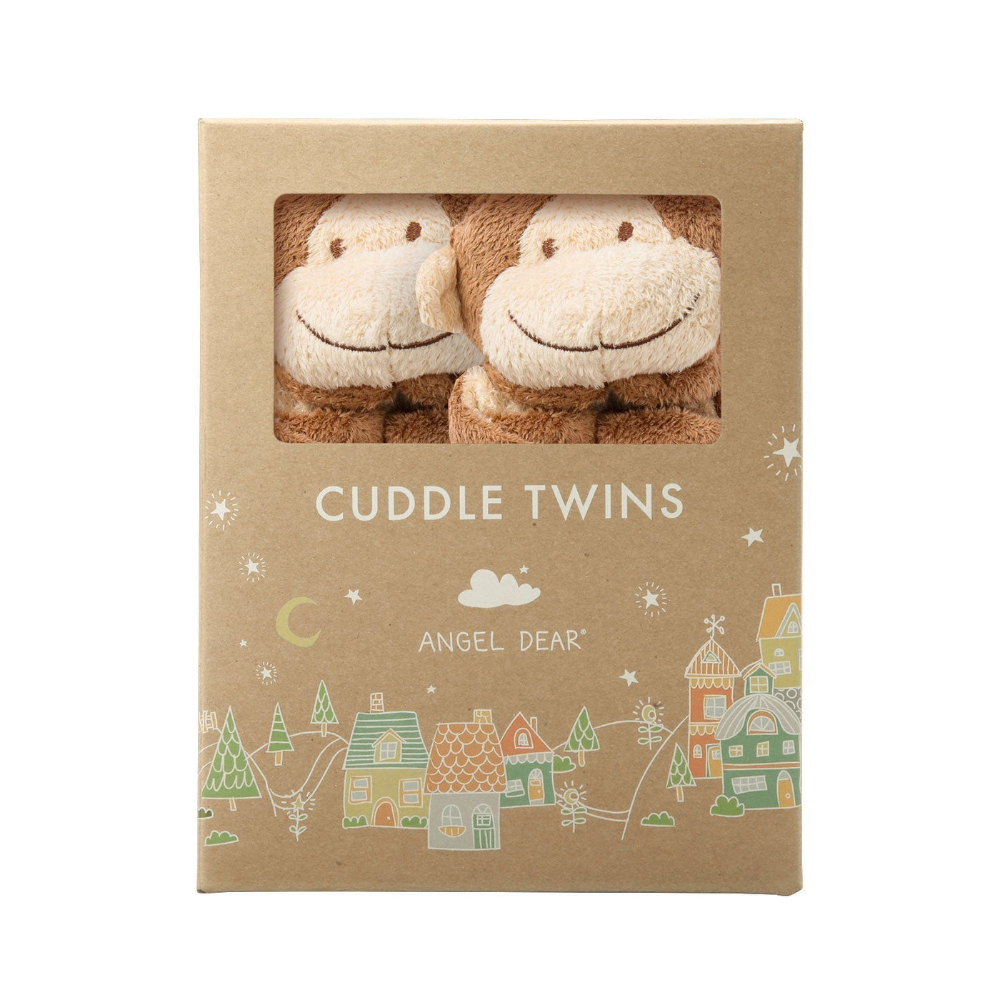 Cuddle Twins - Monkey Brown by Angel Dear