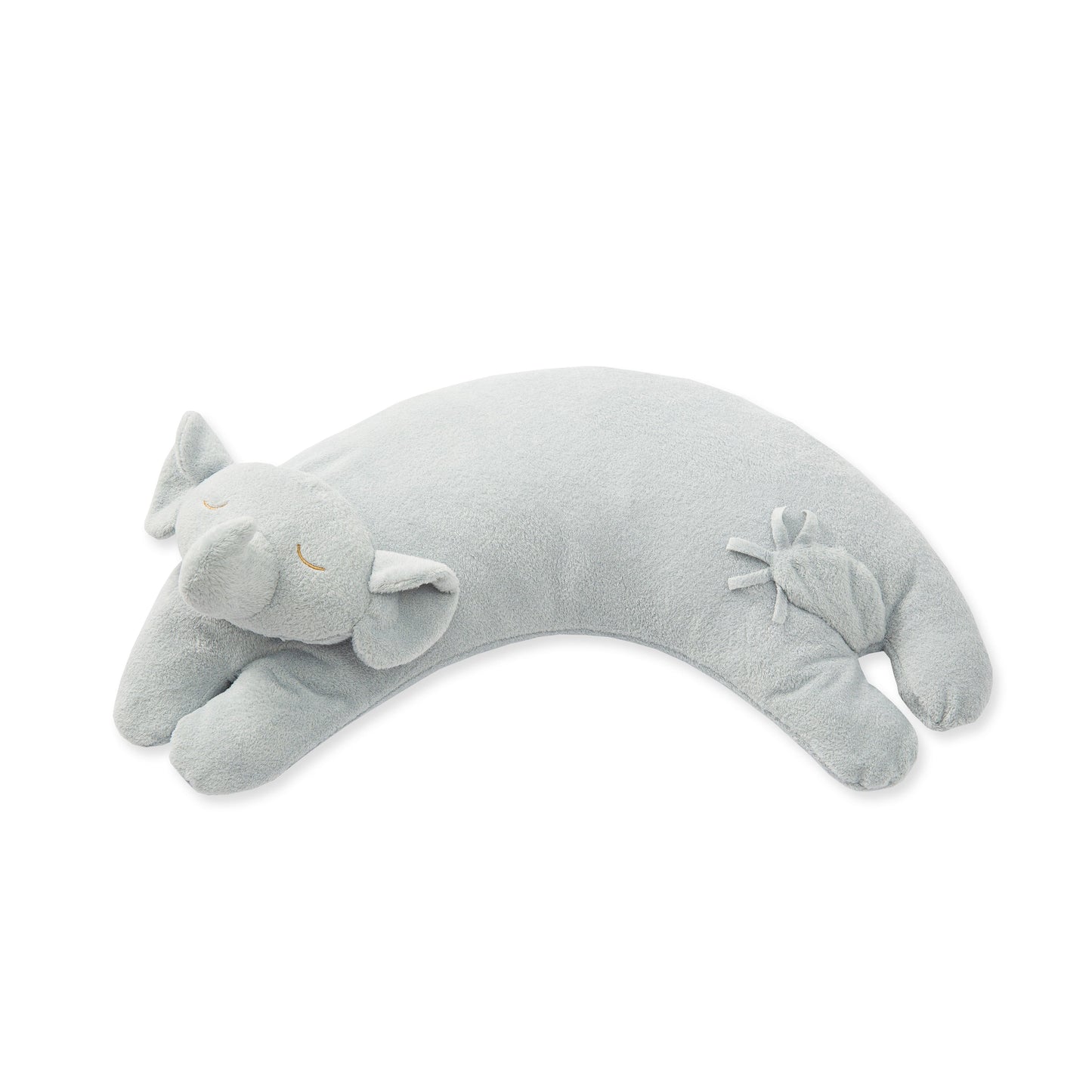 Curved Pillow - Grey Elephant-Angel Dear