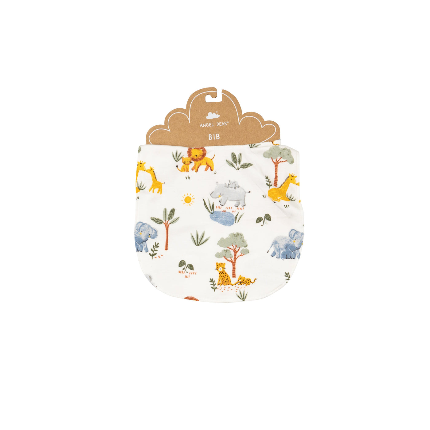 Feeding Bib - Painted Safari Animals by Angel Dear