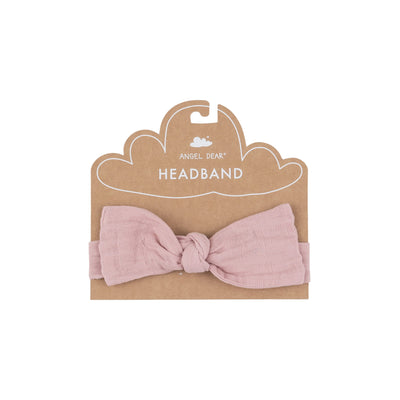 Headband - Dusty Pink Solid Muslin - Angel Dear
