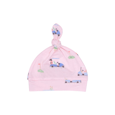 Knotted Hat - Golf Carts Pink - Angel Dear