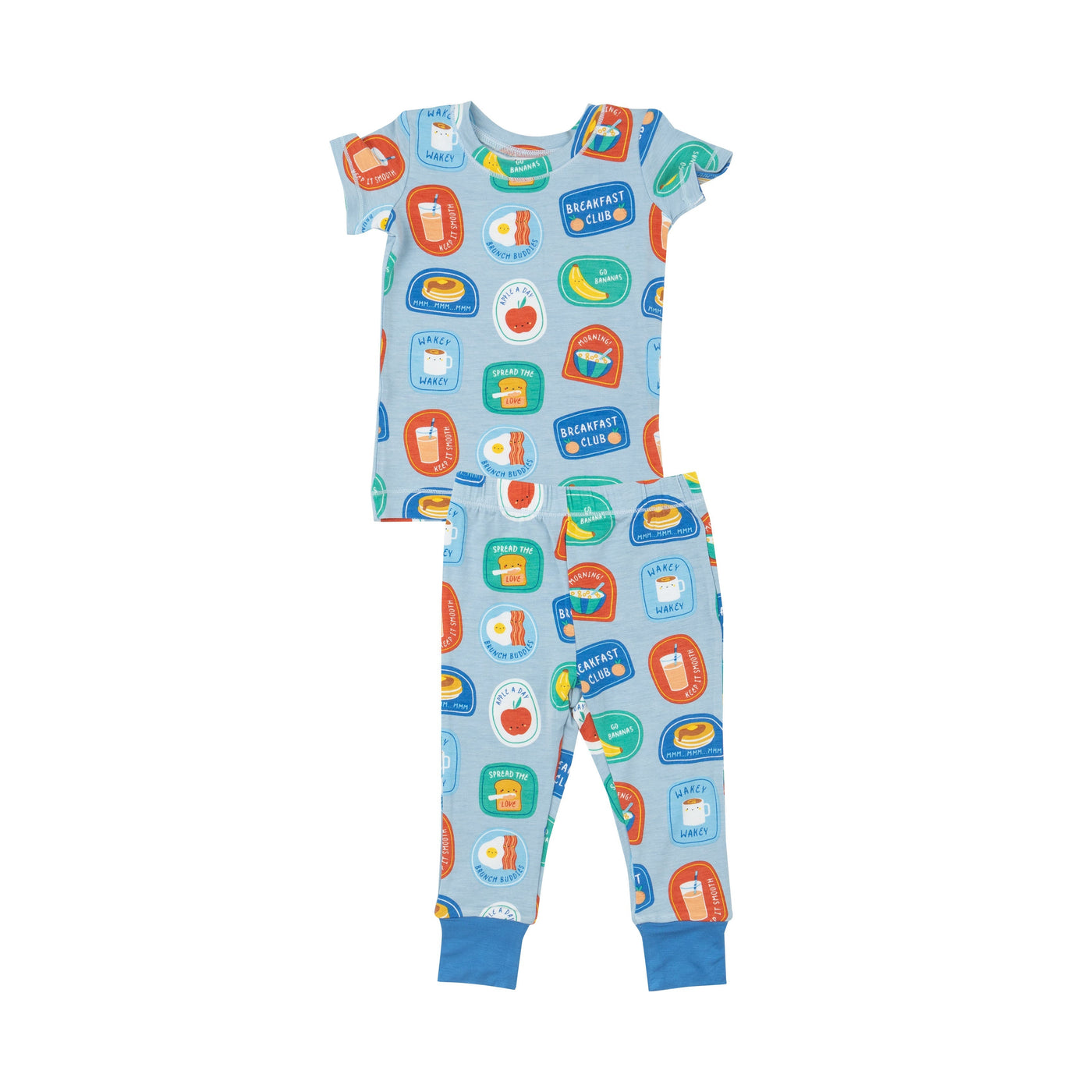 Loungewear Set - Breakfast Club Patches Blue by Angel Dear