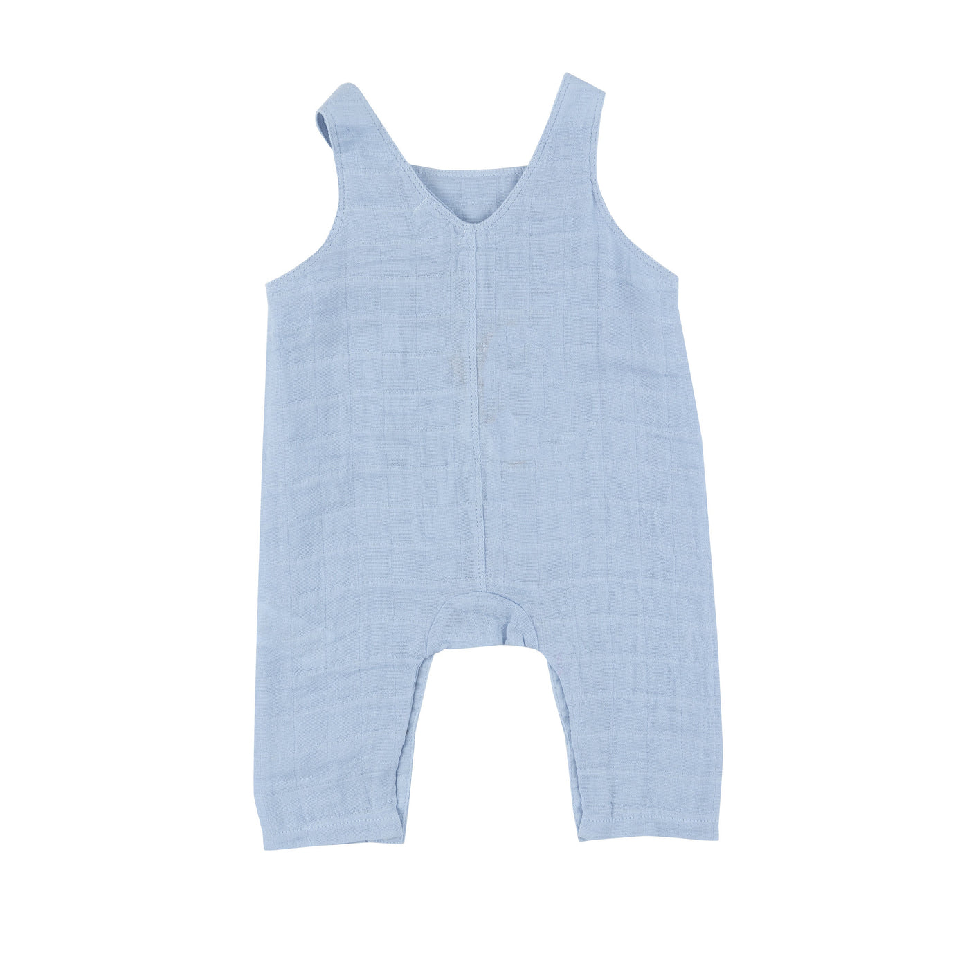 Overalls - Dusty Blue Solid Muslin-Angel Dear