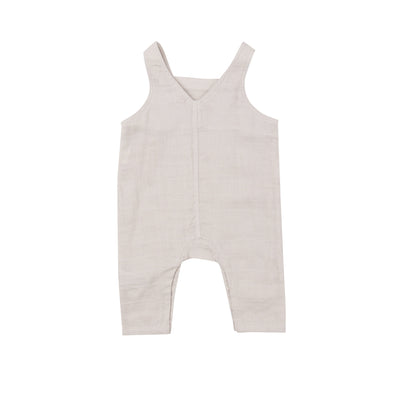 Overalls - Oatmeal Solid Muslin by Angel Dear