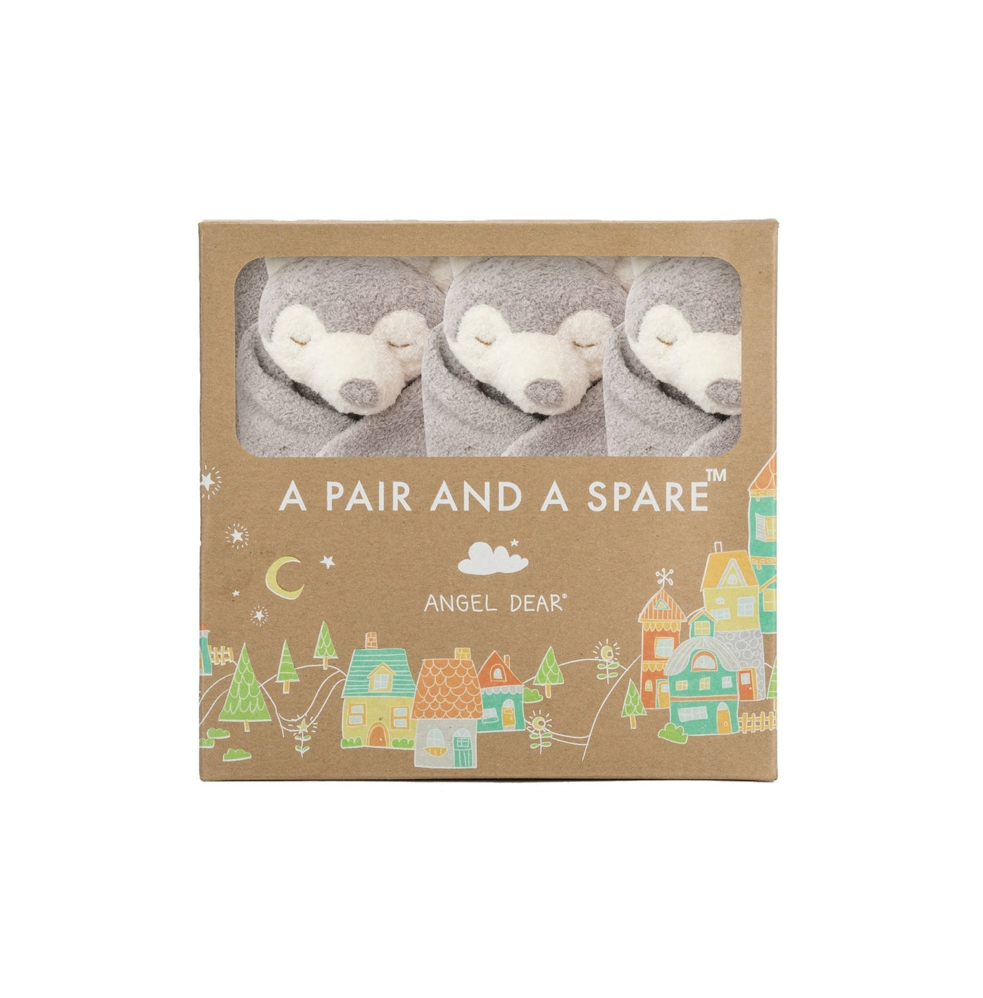 Pair and a Spare - Grey Husky by Angel Dear