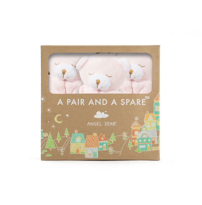 Pair and a Spare - Pink Bear - Angel Dear