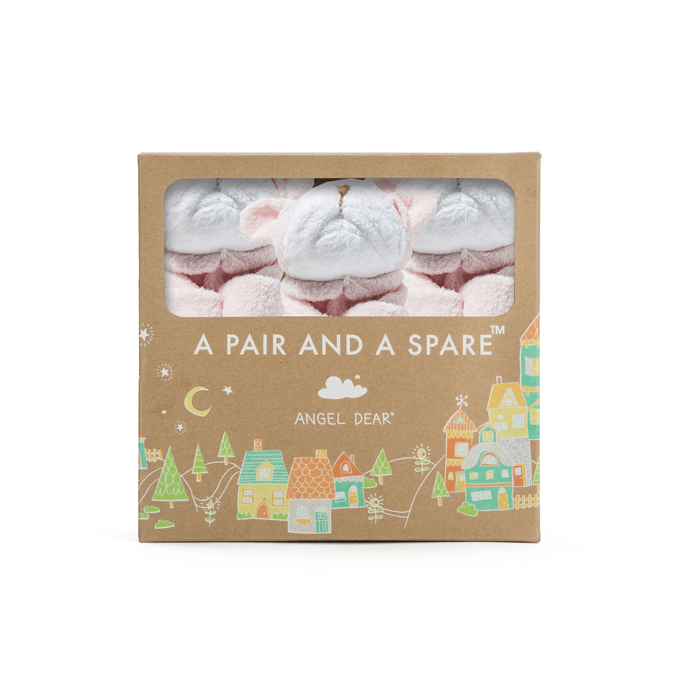 Pair and a Spare - Pink Bulldog-Angel Dear