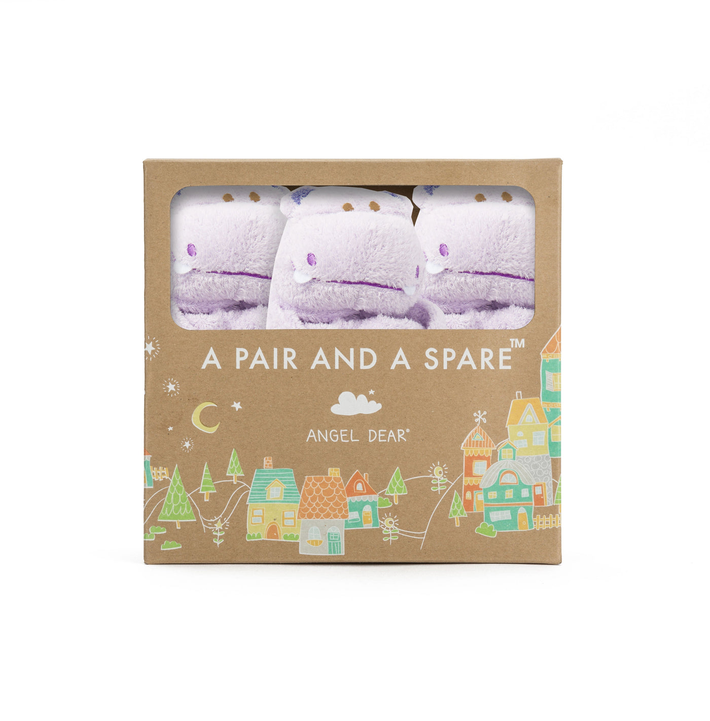Pair and a Spare - Purple Hippo - Angel Dear