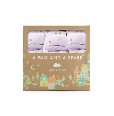 Pair and a Spare - Purple Hippo - Angel Dear